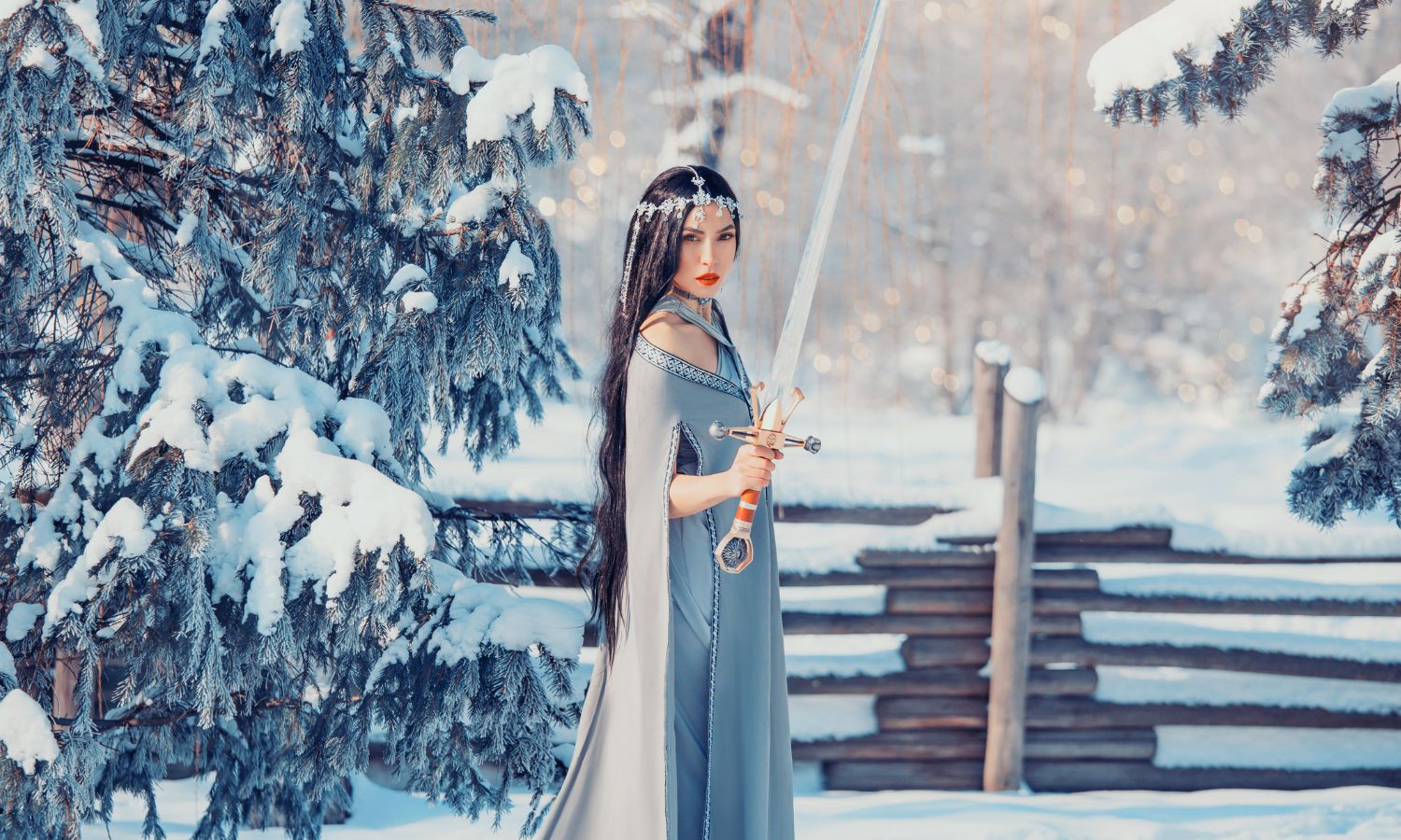 Medieval Woman with a sword