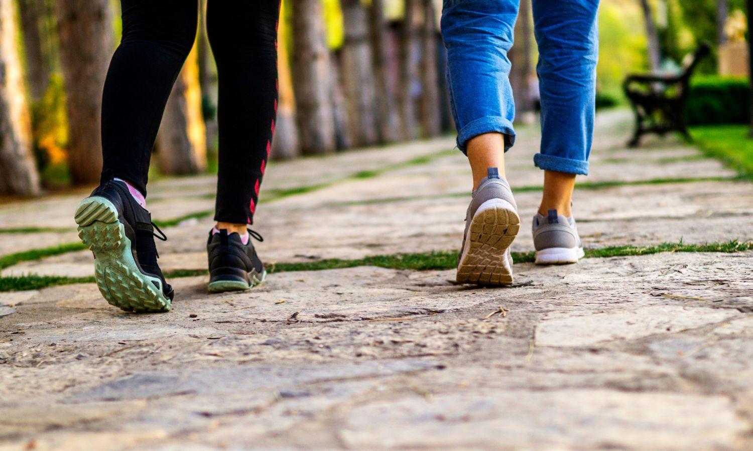 Two People Walking