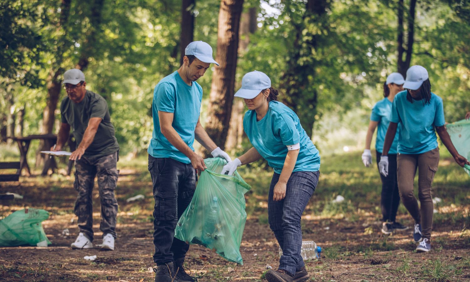 Volunteers Work