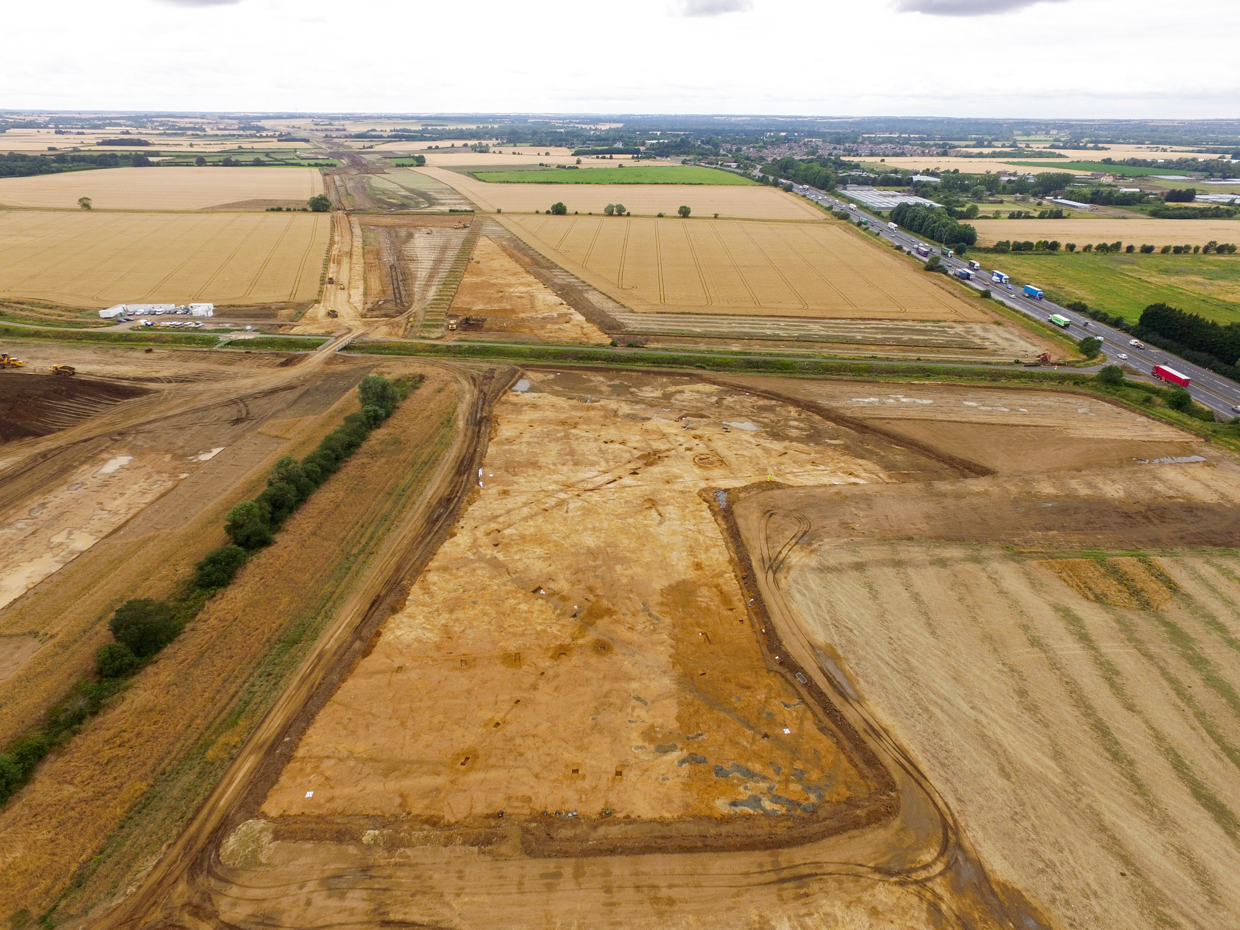 Excavation area looking west