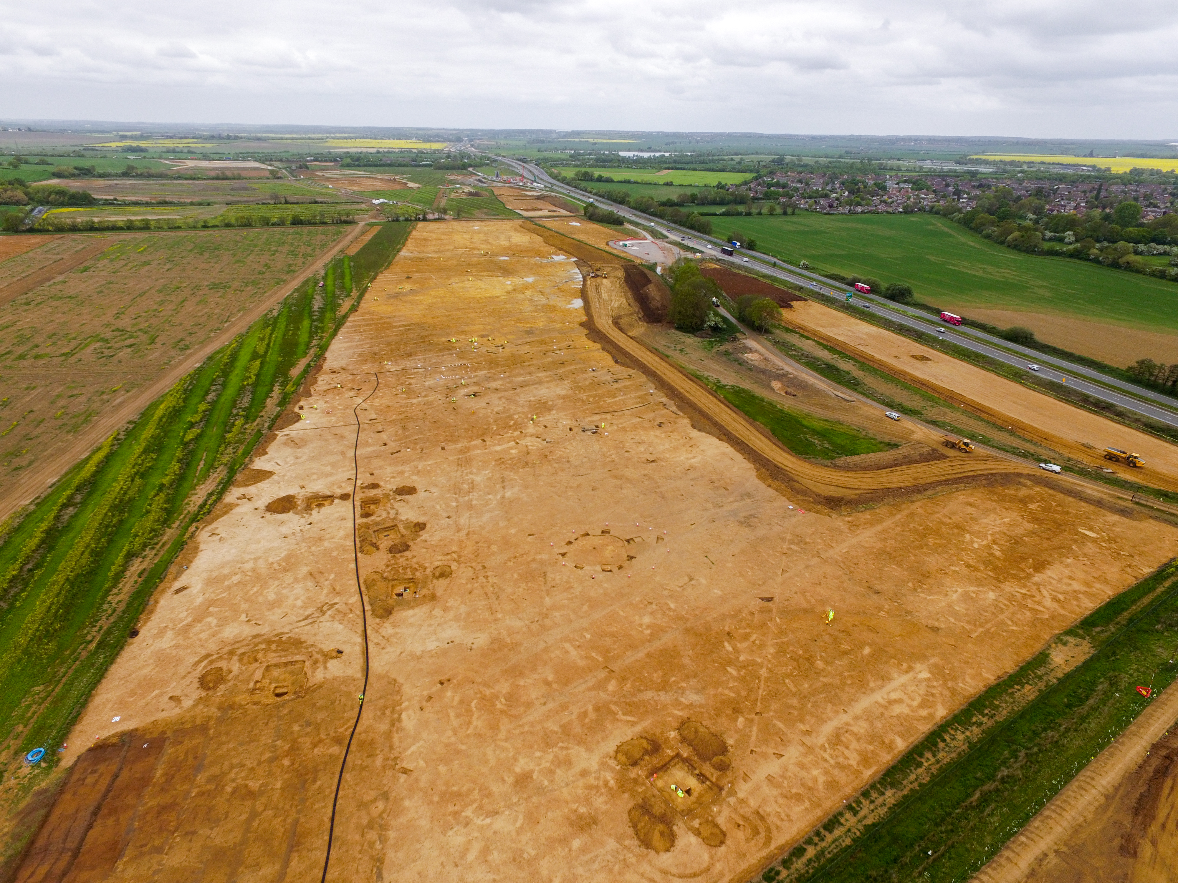 A14 Improvement Scheme - Board 36 Brampton Hut Services monolith