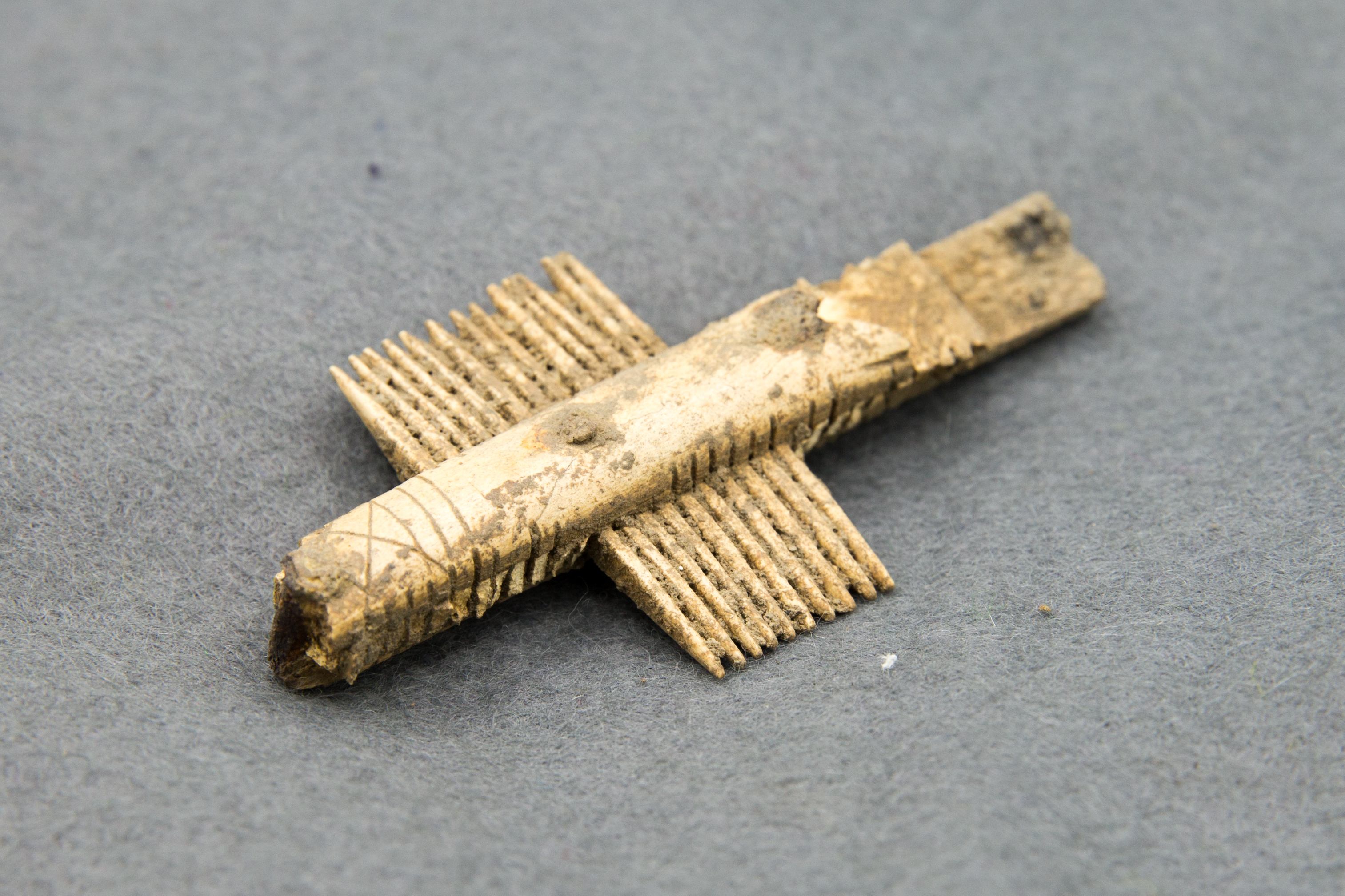 Saxon bone comb